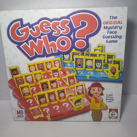 GUESS WHO? HASBRO BOARD GAME 2005 MYSTERY FACE GUESSING GAME GOOD CONDITION - Picture 1 of 7